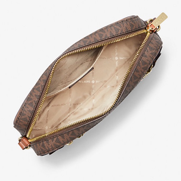 Michael Kors Jet Set Large Logo Crossbody Bag - Picture 5 of 6